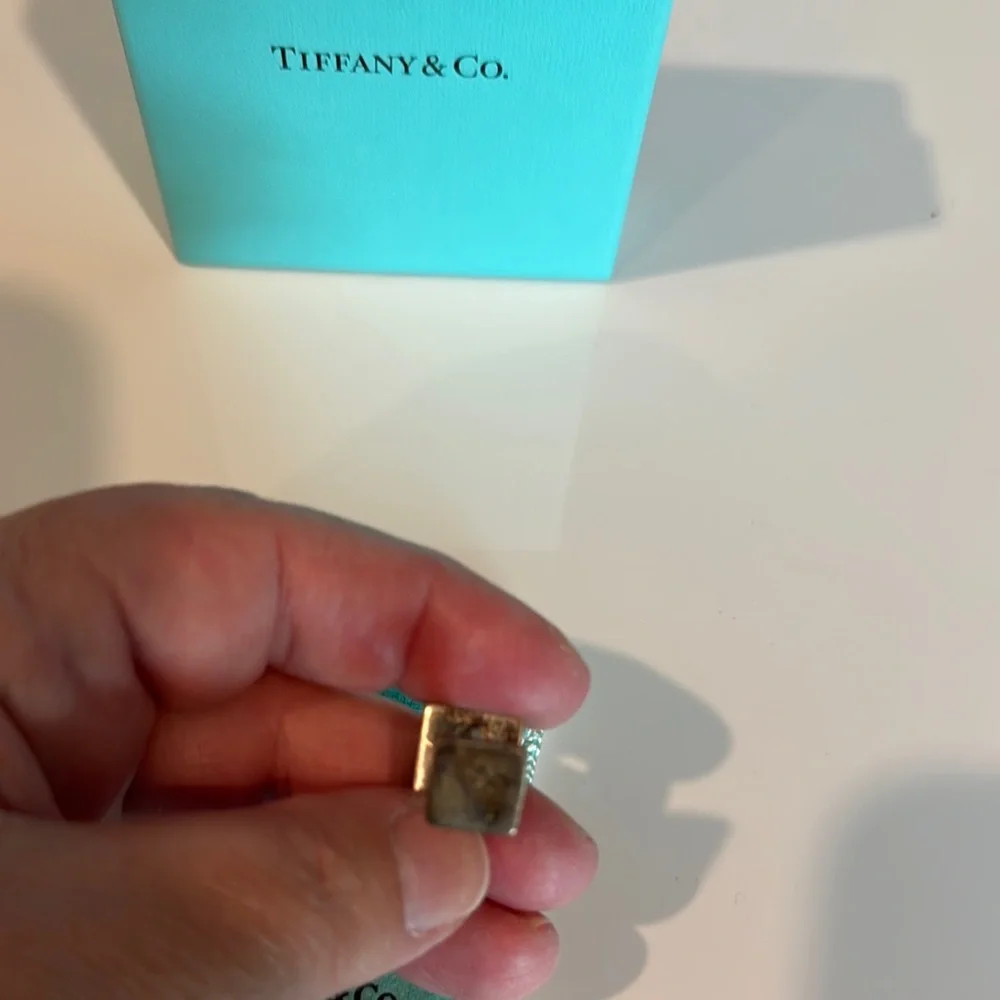 Tiffany & Co. Silver Engraved Cufflinks - Picture 4 of 5